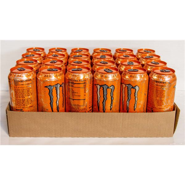 CASE OF 24 CANS OF MONSTER ENERGY ULTRA SUNRISE