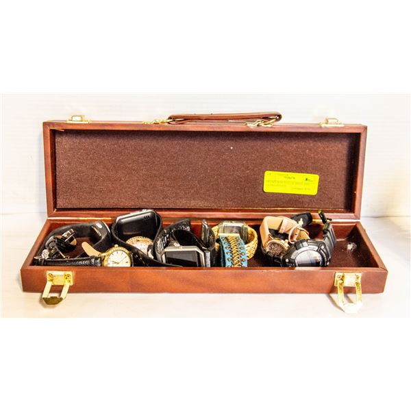 BROWN BOX FULL OF MENS AND LADIES ESTATE