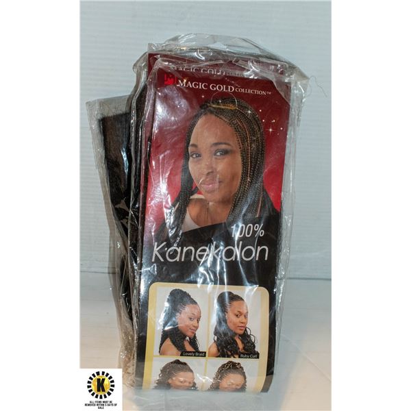 3 X MAGIC GOLD COLLECTION BRADING HAIR