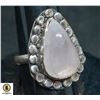 #139-NATURAL PINK ROSE QUARTZ RING SIZE 6.5