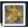 Image 1 : #173-NATURAL YELLOW BROWN AGATE ROUGHT 98.60CT