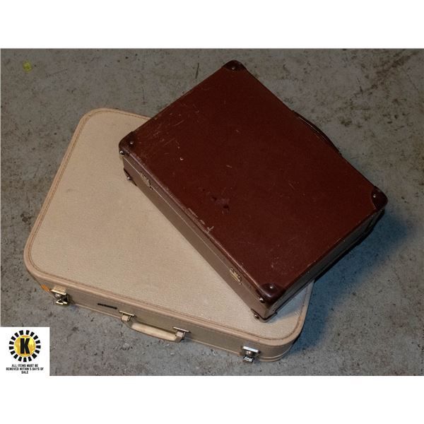 2 VINTAGE SUITCASES TOGETHER-ESTATE