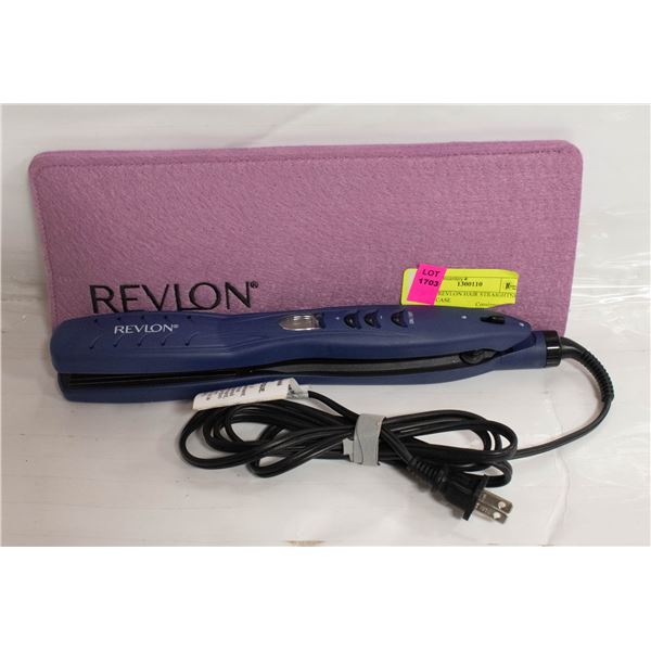 NEW REVLON HAIR STRAIGHTNER WITH CLOTH CASE