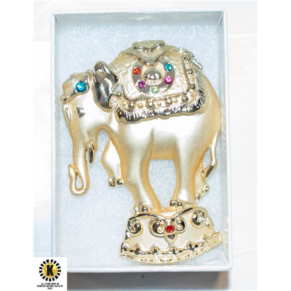 VINTAGE DESIGNER ELEPHANT BROOCH