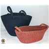 Image 1 : 2 STORAGE TOTES/CANVAS BAGS