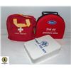 Image 1 : BOX OF 3 FIRST AID KITS - ALL ARE OPENED -