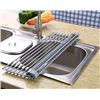 Image 1 : NEW OVER SINK ROLLUP DISH DRYING RACK, GREY