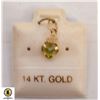 Image 1 : 10K YELLOW GOLD PERIDOT PENDANTÿ