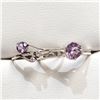 Image 1 : S47-145 SILVER AMETHYST RING