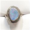 Image 1 : S47-150 SILVER OPAL RING