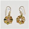 Image 1 : S47-147 GENUINE GEMSTONES EARRINGS