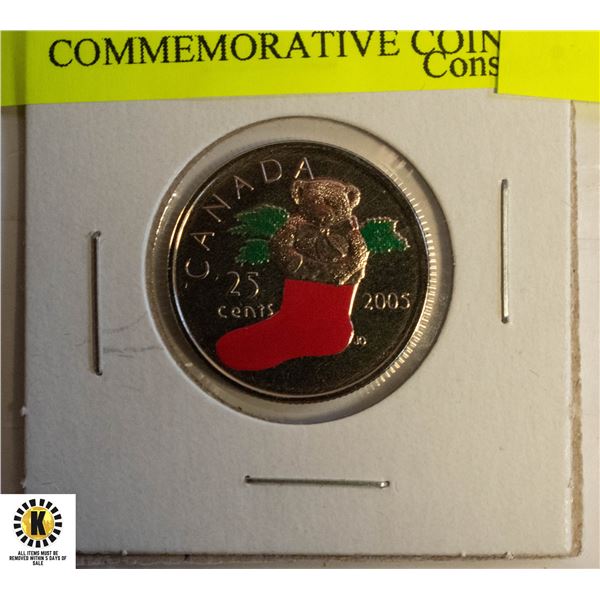 2005P COLOURED CANADA COMMEMORATIVE COIN