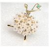 Image 1 : GOLD TONE WITH CRYSTALS BALLET