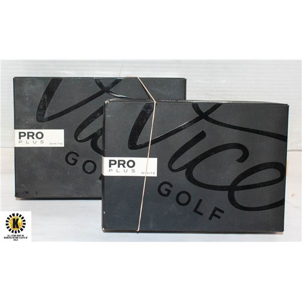 2 BOXES OF VICE GOLF BALLS