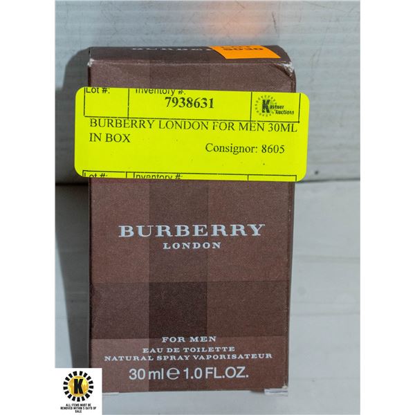 BURBERRY LONDON FOR MEN 30ML IN BOX