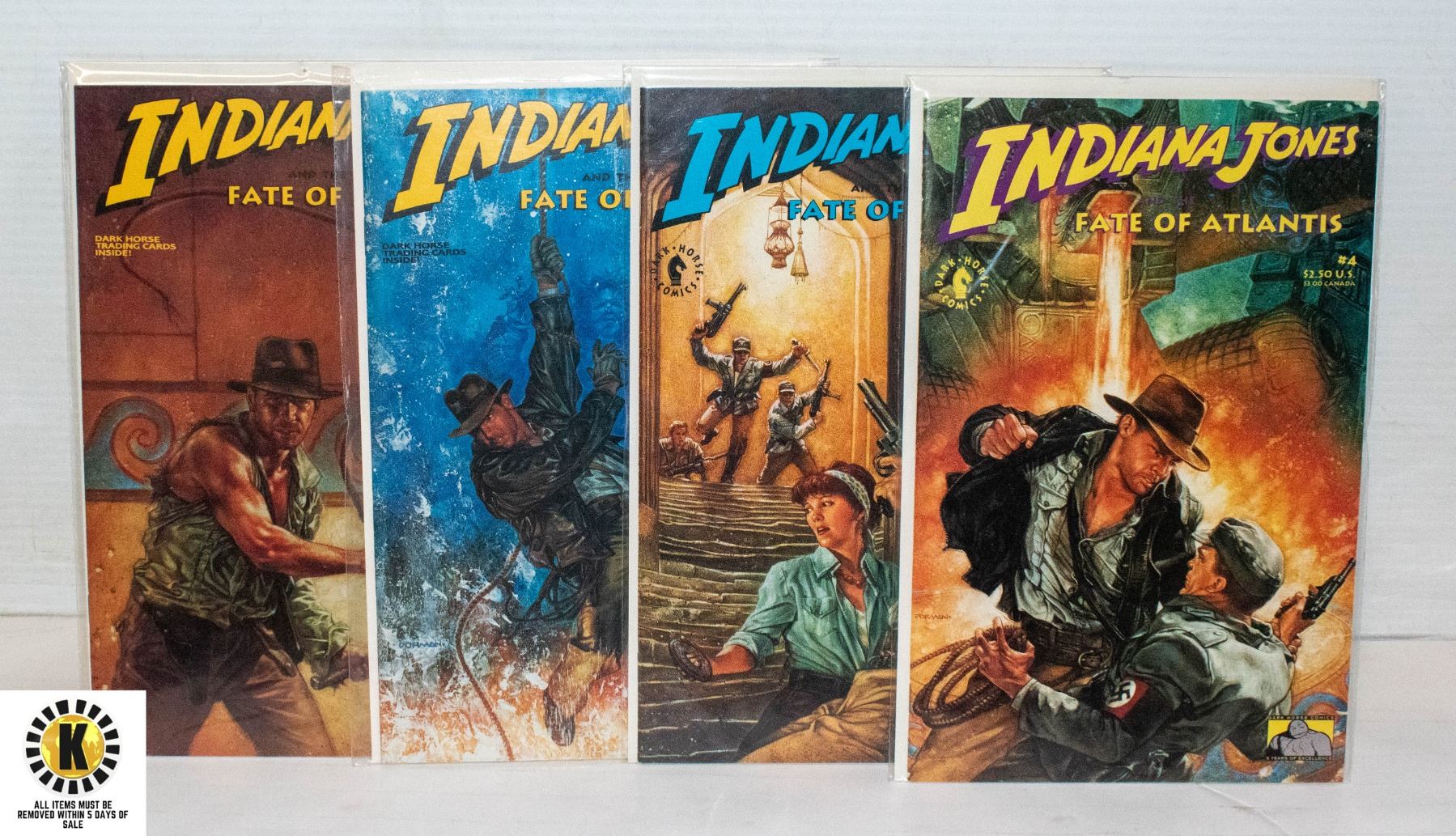 INDIANA JONES FATE OF ATLANTIS #1-4 COMIC SET - Kastner Auctions