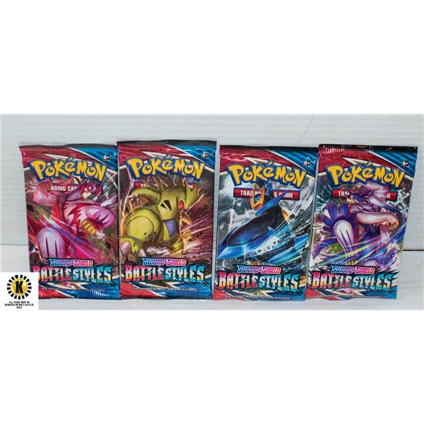 4 NEW POKEMON PACKS EACH PACK HAS