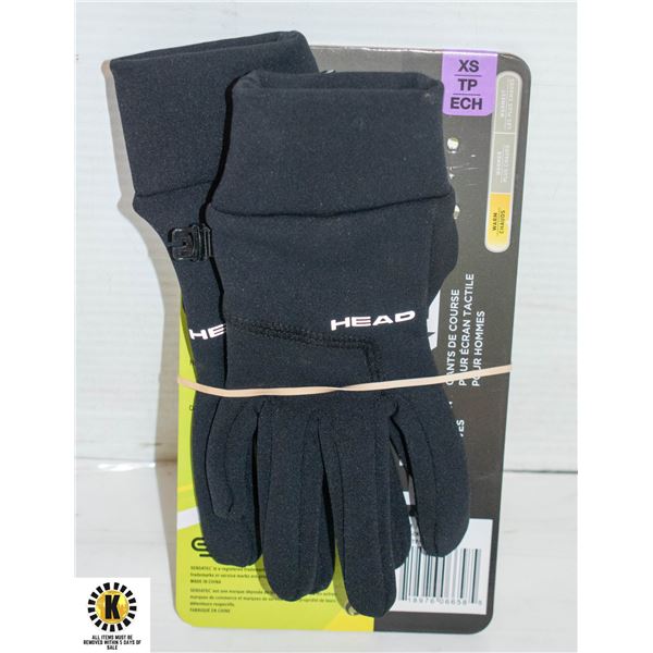 NEW HEAD MEN'S TOUCHSCREEN RUNNING GLOVES