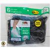 Image 1 : BLACK ANKLE SOCKS,SIZE 12-16,6-PACK