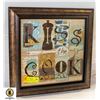 Image 1 : KISS THE COOK WALL ART