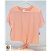 Image 1 : LADIES NEW WITH TAGS YOGALICIOUS PEACH SHIRT (L)
