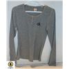 LADIES CALVIN KLEIN LONG SLEVE SHIRT GREY (S)