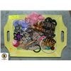 LARGE COLLECTION HAIR JEWELRY AND BARRETTE CLIPS
