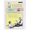 Image 1 : NEW SOME CARDS 6 PACK ASSORTED COASTERS