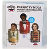 Image 1 : NEW 3 PC CLASSIC TV MUGS NORM(CHEERS), ISAAC (THE