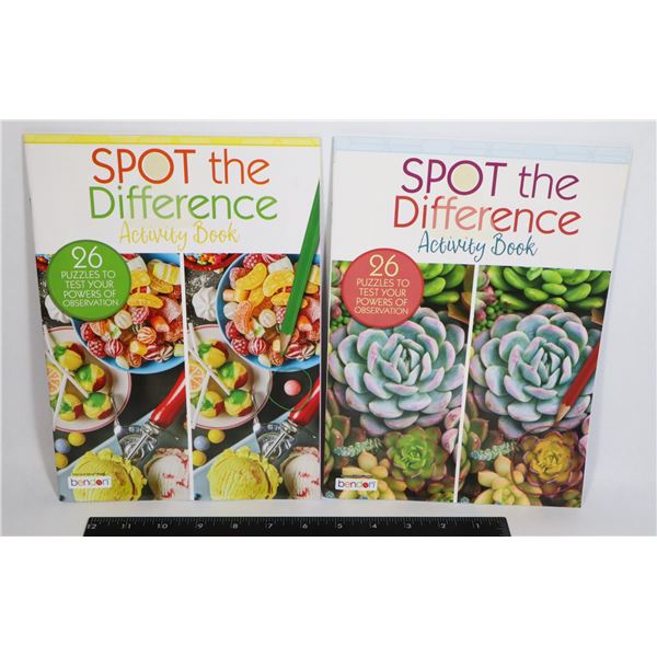 2 NEW SPOT THE DIFFERENCE BOOKS