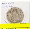 Image 1 : 1947 CANADIAN SILVER HALF DOLLAR