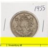 Image 1 : 1955 CANADIAN SILVER HALF DOLLAR