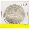 Image 1 : 1963 CANADIAN SILVER DOLLAR