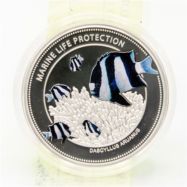 1 OZ .999 SILVER MARINE LIFE PROTECTION $5