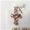 Image 1 : S131-84 10K PINK TOURMALINE PENDANT