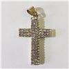 S131-100 10K CROSS PENDANT