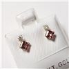 Image 1 : S131-76 10K TOURMALINE/DIAMOND EARRINGS