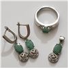 S131-93 SILVER EMERALD (6.4CT) SET