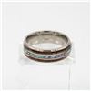 Image 1 : NEW STAINLESS STEEL RING ABALONE + WOOD INLAY