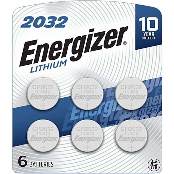 PACK OF 6 NEW ENERGIZER LITHIUM 2032 BATTERYS