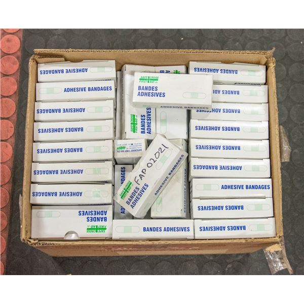 BOX OF SAFE CROSS FIRST AID BANDAGES