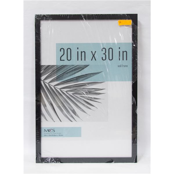 NEW 20 X 30" MCS WOODEN WALL PICTURE FRAME