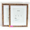 Image 1 : LOT OF 2 NEW MULTI USE FAUX WOOD PICTURE FRAMES