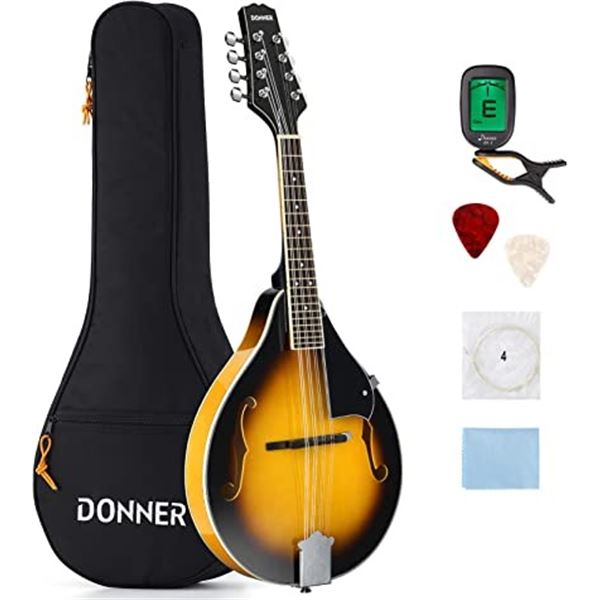 NEW DONNER A STYLE MANDOLIN IN 8 STRING SUNBURST