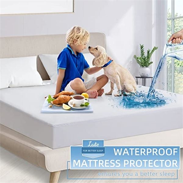 NEW LUTE QUEEN SIZE MATRESS PAD - WATERPROOF