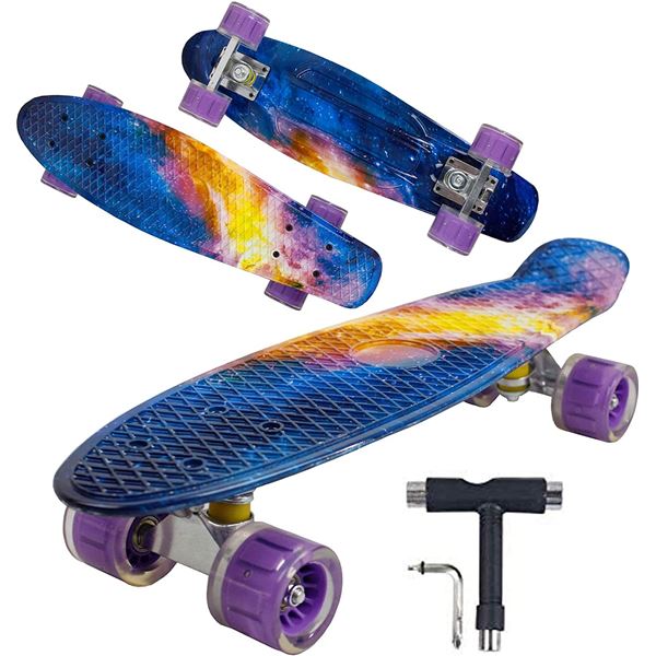 NEW GEELIFE 22" MINI CRUISER SKATEBOARD FOR KIDS