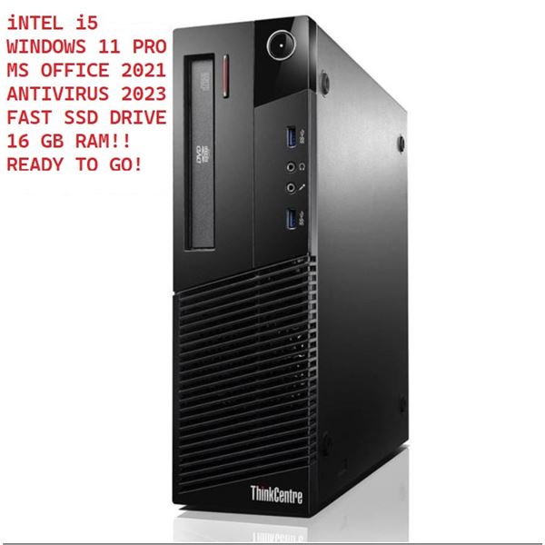 BUSINESS CLASS LENOVO THINKCENTER M-SERIES i5/16GB