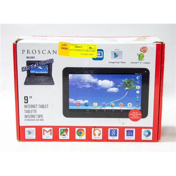 PROSCAN 9" INTERNET TABLET 8GB