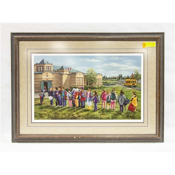 FRAMED ESTATE WALL HANGING 25  X 34 