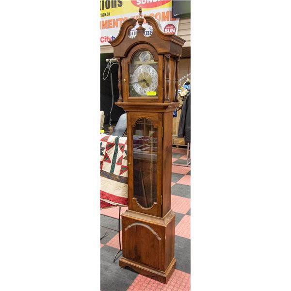 ESTATE GRANDFATHER CLOCK H-78" W-10" L-18.75"